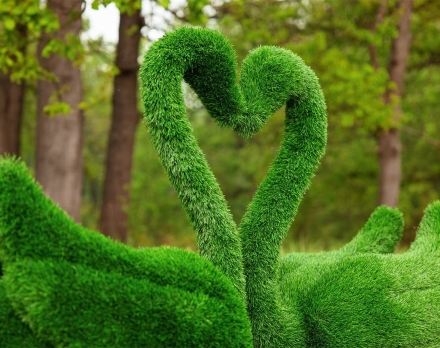 Топиари два лебедя Чепелия - газон Eco Green оптом, фото 3