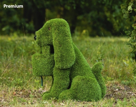 Топиари собака Филька h=110 см, с кашпо - газон Deluxe оптом, фото 3