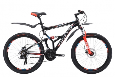 Велосипед Stark&#039;18 Jumper 26.2 FS HD чёрный/красный/синий 18&quot; оптом, фото 1