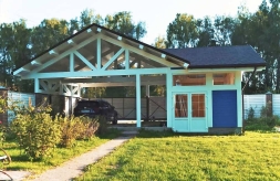 Навес для автомобилей с хозблоком СТАРВИЛЬ Несущий каркас, фото 1