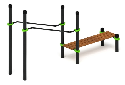 Воркаут ЛОВ 108 зеленый ВТ 102.24-02 оптом, фото 4