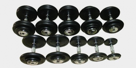 FDS-2.5-25KG Профессиональный , обрезиненный, гантельный ряд, Matrix, на 10 пар от 2,5 до 25 кг. оптом, фото 1