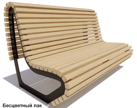 Скамейка парковая Лондон, Лиственница 2 м оптом, фото 2