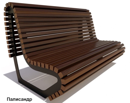 Скамейка парковая Лондон, Лиственница 2 м оптом, фото 1