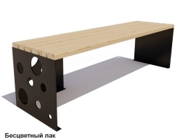 Скамейка уличная Сыр, Лиственница 1,2 м, фото 2