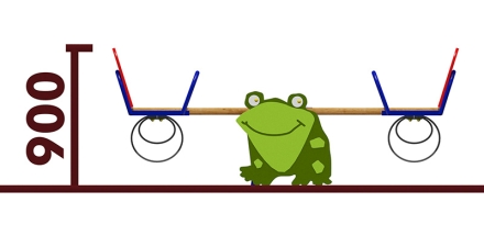 Качели-балансир Лягушка 04113.21 для детской площадки оптом, фото 2