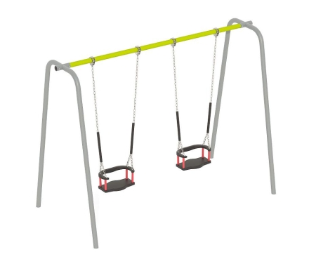 Качели двойные со спинкой Romana 108.58.00-01 для детской площадки оптом, фото 1