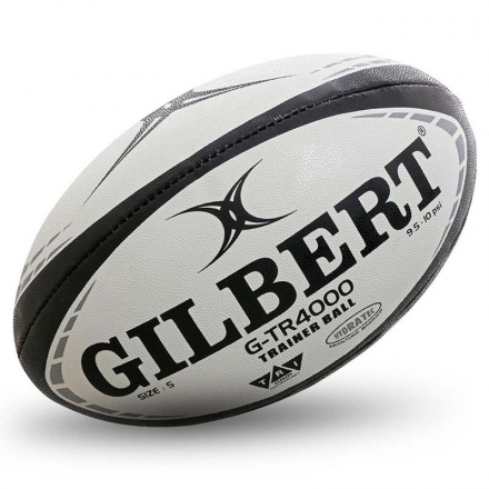 Мяч для регби &quot;GILBERT G-TR4000&quot; арт.42097805, р.5, резина, ручная сшивка, бело-красно-черный оптом, фото 1