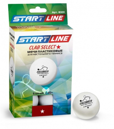 Мячи Start line Club Select 1* (6 мячей в упаковке) оптом, фото 1