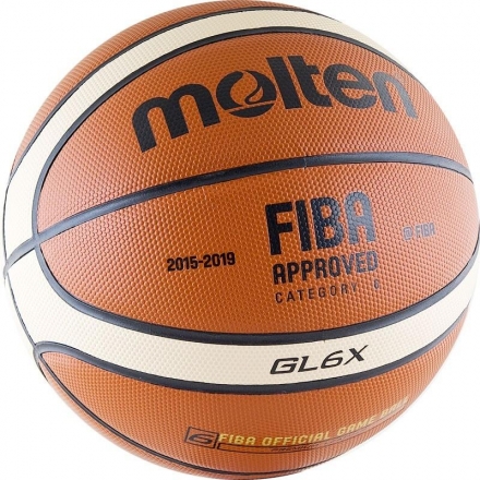 Мяч баскетбольный Molten BGL6X-RFB №6 FIBA оптом, фото 1