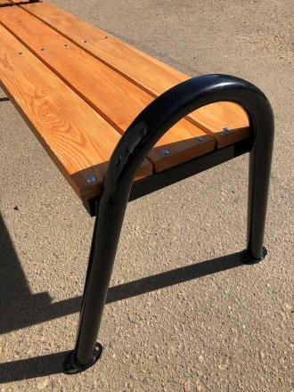 Скамейка парковая SF-S11-3 (3000 мм), двухсекционная оптом, фото 3