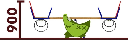 Качели-балансир Крокодил 04112.21 для детской площадки оптом, фото 2