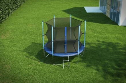 DIAMOND FITNESS INTERNAL 8FT (244 СМ) БАТУТ С ЗАЩИТНОЙ СЕТКОЙ И ЛЕСТНИЦЕЙ оптом, фото 2