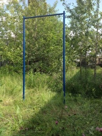 Уличный турник одинарный со стойкой 3 м оптом, фото 1