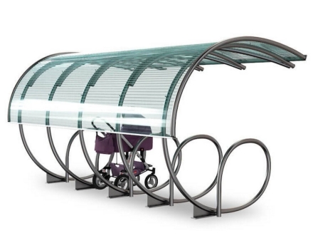 Парковка для колясок и велосипедов с навесом Шасси 2 оптом, фото 2