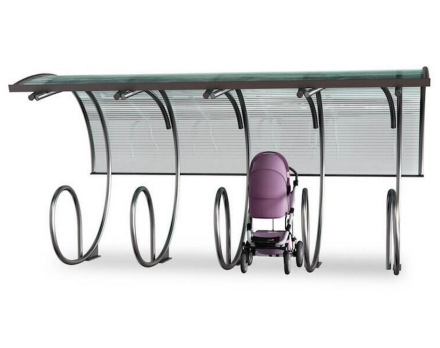 Парковка для колясок и велосипедов с навесом Шасси 2 оптом, фото 3