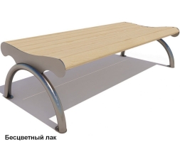 Банкетка парковая Берлин, Лиственница 1,5 м, фото 2