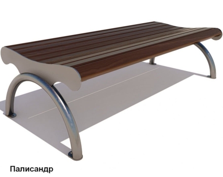 Банкетка парковая Берлин, Лиственница 1,5 м оптом, фото 3