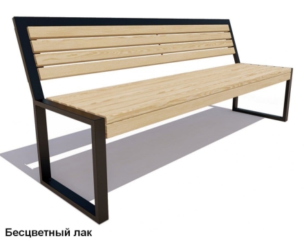 Скамейка парковая Вокзал, Сосна 1,2 м оптом, фото 1