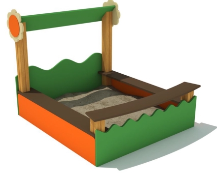 Песочница Ромашка для детской площадки оптом, фото 1