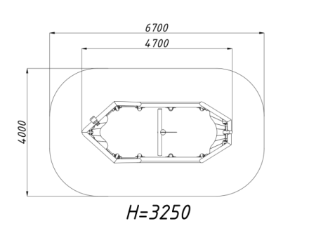 Песочница Кораблик Эко 052001 для детской площадки оптом, фото 2