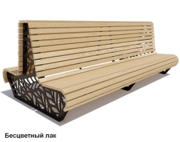 Скамейка уличная Ялта, Лиственница 1,8 м, фото 2