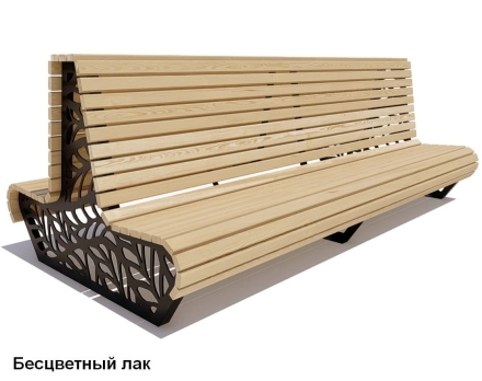 Скамейка уличная Ялта, Лиственница 1,8 м оптом, фото 2