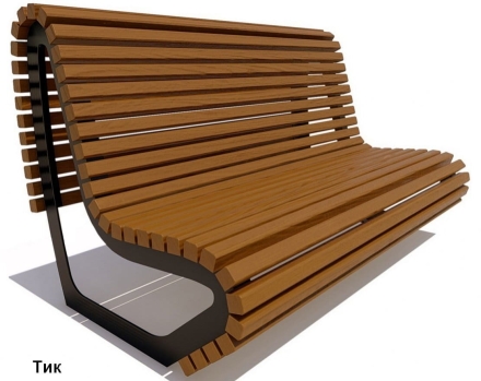 Скамейка парковая Лондон, Лиственница 1,5 м оптом, фото 3