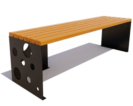 Скамейка уличная Сыр, Лиственница 1,8 м оптом, фото 5