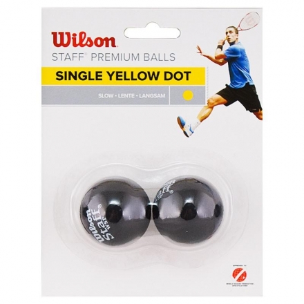 Мяч для сквоша Wilson Staff Yellow, профессиональный, спец. резина оптом, фото 1