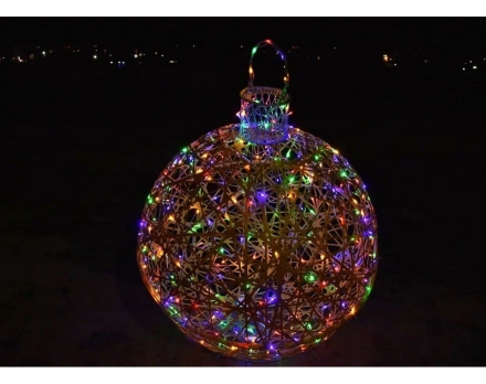 Светящаяся фигура Ёлочная игрушка на раме (диаметр 1 м) оптом, фото 2