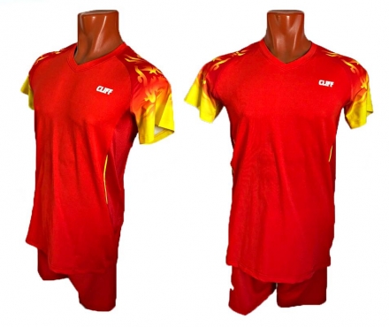 Форма волейбольная CLIFF 1623 оранжевая 2XL оптом, фото 1