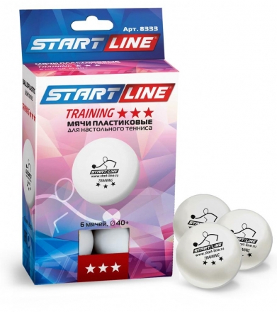 Мячи Start line Training 3* (6 мячей в упаковке) оптом, фото 1