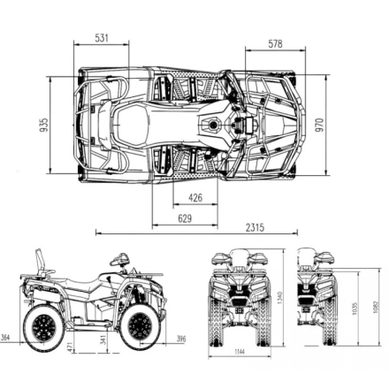 Квадроцикл Bizon YK450A оптом, фото 20