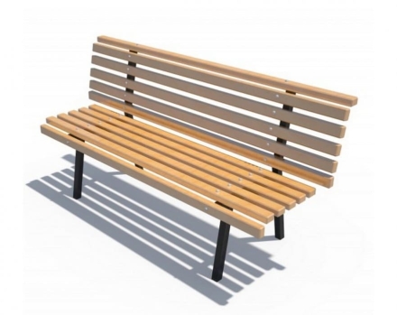 Скамья со спинкой ДХО 06190 оптом, фото 1