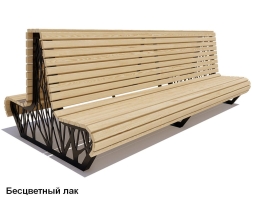 Скамейка уличная Ессентуки, Лиственница 1,2 м, фото 1