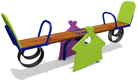 Качели-балансир Избушка 04110.21 для детской площадки оптом, фото 1