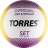 СЦ*Мяч вол. &quot;TORRES Set&quot; арт.V30045, р.5, синт.кожа (ТПУ), клееный, бут.кам, бело-желто-фиолетовый оптом