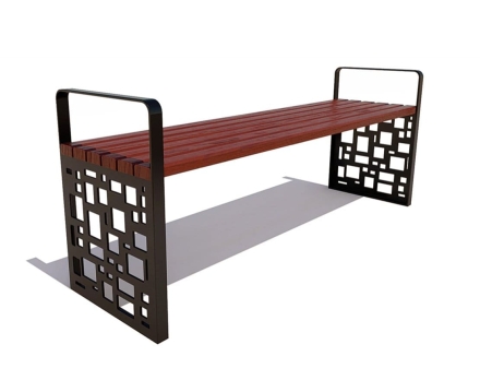 Скамейка садовая Барселона без спинки, лиственница 0,6 м оптом, фото 1