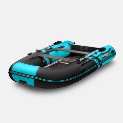 GLADIATOR B 330 LIGHT B Черно-бирюзовый моторная лодка ПВХ Пайол 9 мм 