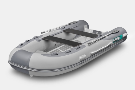 Gladiator RIB 380 AL Светло-темносерый моторная лодка ПВХ Жесткое дно (морской алюминий), киль оптом, фото 1