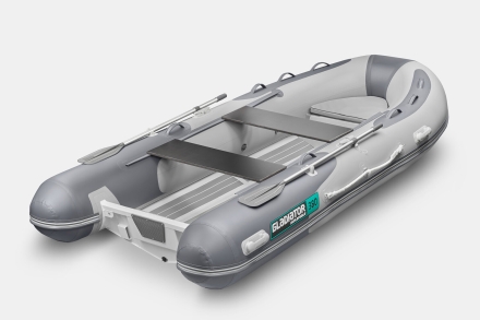 Gladiator RIB 380 AL Светло-темносерый моторная лодка ПВХ Жесткое дно (морской алюминий), киль оптом, фото 2