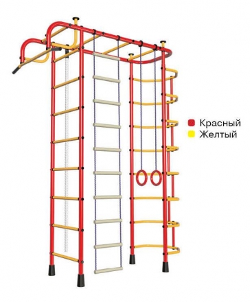 Спортивный комплекс Пионер 2М красно/жёлтый оптом, фото 1