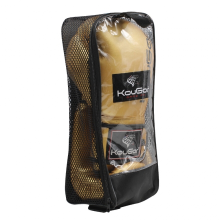 Перчатки боксерские KouGar KO600-6, 6oz, золото оптом, фото 9