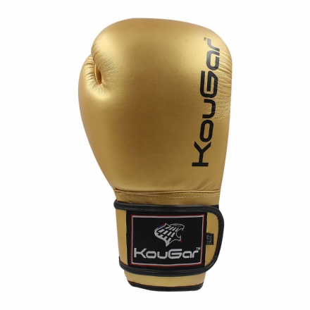 Перчатки боксерские KouGar KO600-6, 6oz, золото оптом, фото 6