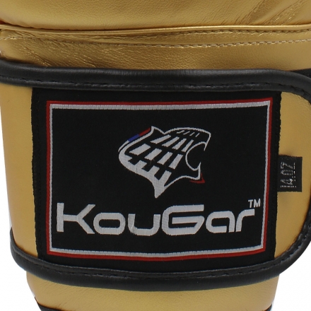 Перчатки боксерские KouGar KO600-6, 6oz, золото оптом, фото 2
