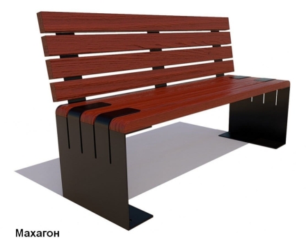 Скамейка уличная «Симферополь» без подлокотников, Сосна 3 м оптом, фото 2