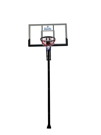 Стационарная баскетбольная стойка Royal Fitness 54&quot; S025S-IN-GROUND (поликарбонат) оптом, фото 1