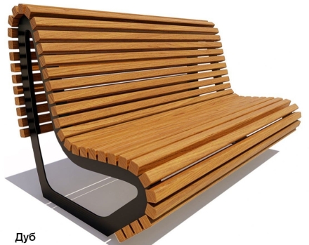 Скамейка парковая Лондон, Лиственница 0,6 м оптом, фото 4