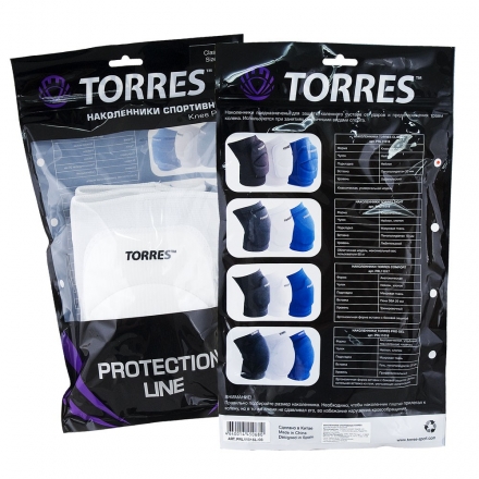 Наколенники спортивные &quot;TORRES Comfort&quot;, белый,р.XS, арт.PRL11017XS-01, нейлон, ЭВА оптом, фото 2